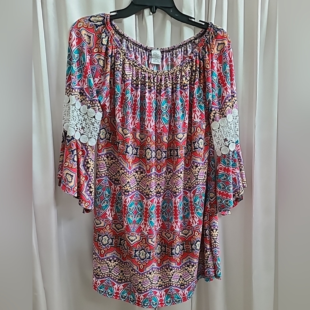 Win Win Boho Top XL Crochet Detail